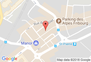 Plan de localisation de Dénervaud Chaussures SA