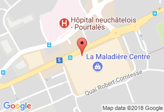 Plan de localisation de Optic 2000 Neuchâtel La Maladière