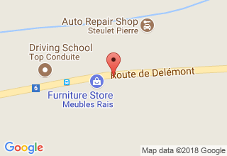 Plan de localisation de Meubles Rais SA