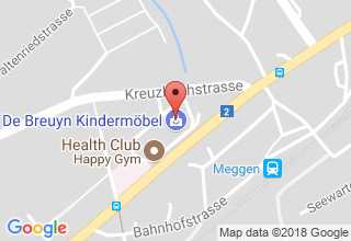 Plan de localisation de De Breuyn Kindermöbel AG