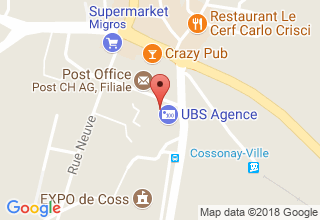 Plan de localisation de ARDENTIS CLINIQUE DENTAIRE COSSONAY SA