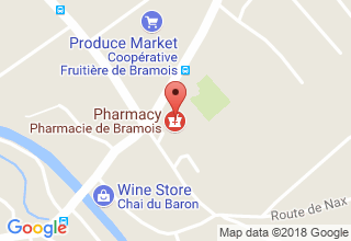 Plan de localisation de pharmacieplus Bramois
