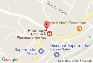 Plan de localisation de Droguerie Pharmacie von Arx Sàrl
