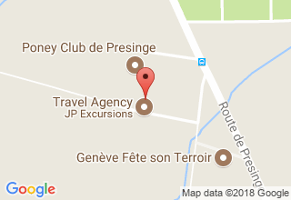 Plan de localisation de JP Excursions Sàrl