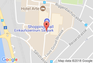 Plan de localisation de Apotheke & Drogerie Santé Sälipark