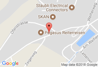 Plan de localisation de Pegasus Reiterreisen