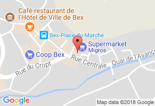 Plan de localisation de Capitole Centrale Bex