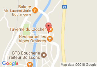 Plan de localisation de Thétaz Maurice