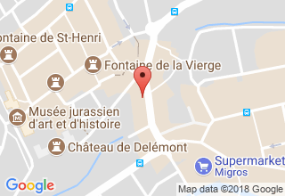 Plan de localisation de Ligue Jurassienne contre le cancer