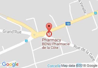 Plan de localisation de de la Côte