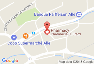 Plan de localisation de Erard Claude