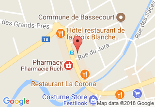 Plan de localisation de Raiffeisen de la Sorne société coopérative