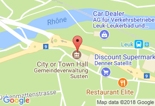 Plan de localisation de Raiffeisenbank Region Leuk Genossenschaft