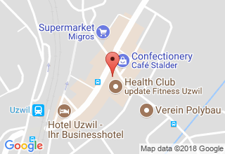 Plan de localisation de Clientis Beratungszentrum Uzwil