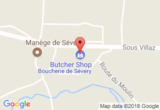 Plan de localisation de Boucherie de Sévery SA