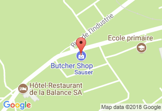 Plan de localisation de Boucherie-Charcuterie Sauser Sàrl