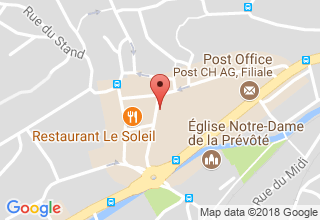 Plan de localisation de kiosk à pain