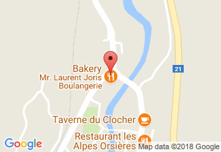 Plan de localisation de Joris Laurent (-Salvan)