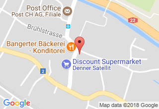 Plan de localisation de Bangerter Bäckerei-Konditorei AG