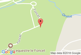 Plan de localisation de Centre Equestre le Foncet
