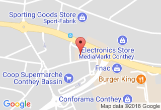 Plan de localisation de La Halle aux chaussures