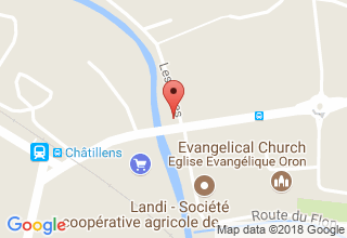 Plan de localisation de Modoux Philippe