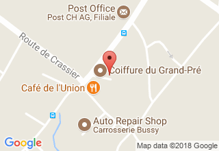 Plan de localisation de Salon de Coiffure homme femme, Coiffeur du Grand-Pré