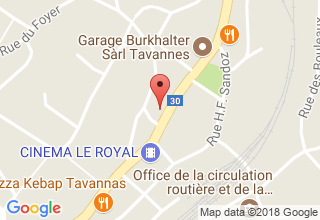 Plan de localisation de Rebetez Francis