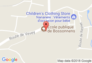 Plan de localisation de de Bossonnens
