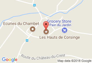 Plan de localisation de Hauts de Corsinge