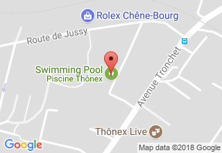 Plan de localisation de Thônex Marcelly
