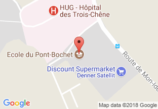 Plan de localisation de Thônex Pont-Bochet