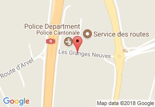 Plan de localisation de Policier - Commisariat de police cantonale vaudoise Gendarmerie