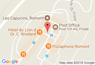 Plan de localisation de Régional de placement (ORP) sud District Glâne