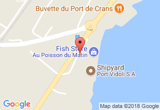 Plan de localisation de Amarrages Port Vidoli SA