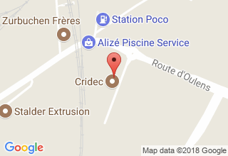 Plan de localisation de Aubry Matériel SA