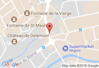 Plan de localisation de Suisse romande