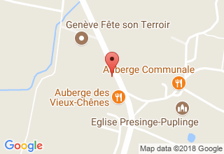 Plan de localisation de Auberge des Vieux-Chênes