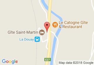 Plan de localisation de Le Catogne gîte