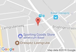 Plan de localisation de Dreispitz Bowling Center Basel