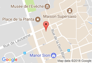 Plan de localisation de Les Divins Brasseurs de Sion Sàrl
