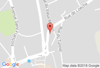 Plan de localisation de Gaillard Fournitures Scolaires SA