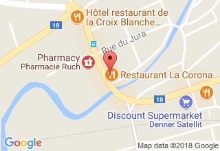 Plan de localisation de La Corona