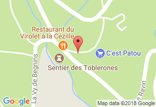 Plan de localisation de la Cézille - Café restaurant du Moulin