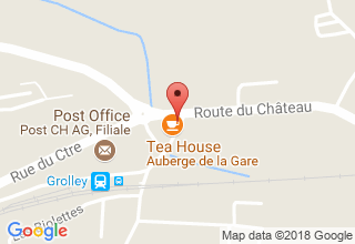 Plan de localisation de l'Auberge de la Gare