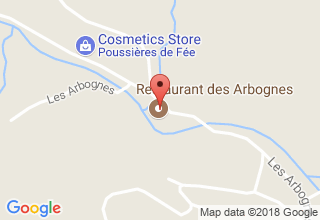 Plan de localisation de Restaurant des Arbognes