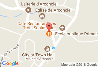 Plan de localisation de des Trois Sapins