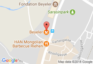 Plan de localisation de Fondation Beyeler
