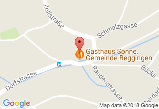 Plan de localisation de Gasthaus Sonne