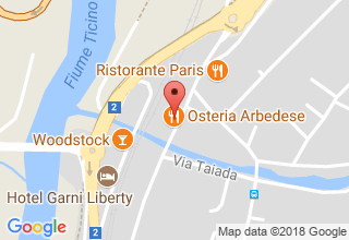 Plan de localisation de Osteria Arbedese